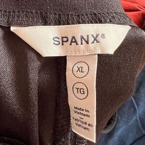 SPANX Black Crepe Trousers- very long